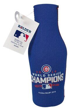 Chicago Cubs 2016 World Series Champions Bottle Koozie MLB NWT